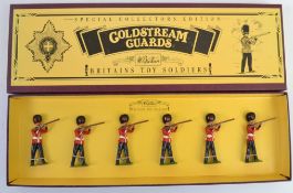 BRITAINS; An original set of Britains 8800 Coldstream Guards lead soldiers.
