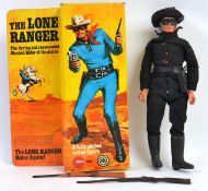 MARX THE LONE RANGER; An original vintage Marx Toys Lone Ranger Action figure.