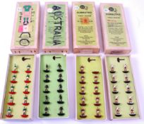 SUBBUTEO; A collection of 4x vintage early boxed Subbuteo table soccer teams comprising of: 52, 43,