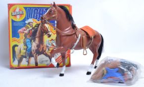 DAREDEVILS; An original vintage ' Daredevil's Lightning ' cowboy action figure horse.