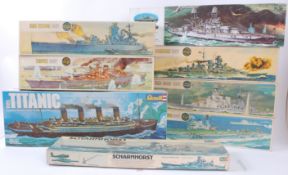 MODEL KITS; A collection of 8x assorted model kits to include 5x Airfix, vintage kits,