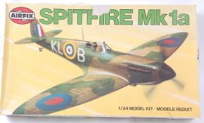 AIRFIX; An original Airfix large 1:24 scale boxed Spitfire Mk1A plastic model kit.