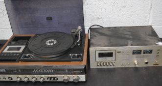 An  Amstrad EX 700 Tape Deck along with a Retro Sakai stereo.