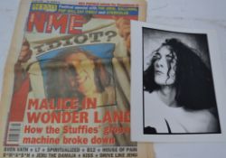 THE WONDER STUFF; An original vintage NME Magazine and press photograph of Miles Hunt.