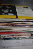 A collection of approx 90 Vinyl lp's to include pop, folk etc.