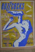 THE BUZZCOCKS; An original Buzzcocks 2006 limited edition ' Bristol Uni ' gig poster, number 32/150,