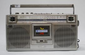 A collection of vintage and retro tape recorders / players to include JVC, Grundig etc.