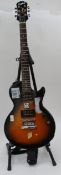 A Gibson Special model Epiphone electric guitar in classic colours complete with the strap having