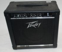 A vintage Peavey Rage 158 guitar amplifier.