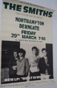 THE SMITHS; An origianl 1980's ' The Smiths ' concert gig tour poster ' On Tour With James,