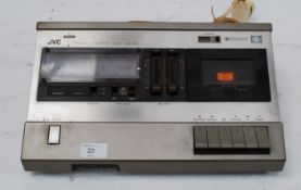 A vintage JVC Stereo cassette deck together with a Hitachi vintage tape player and a NAD Cd