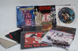 Heavy Metal;  A good collection of vinyl records LP's and 12