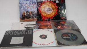 Rock; A good collection of 80's and 90's rock vinyl records, all by Guns N' Roses,