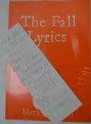THE FALL; An original rare sought after ' The Fall ' ' Lyrics ' By Mark E Smith lyric songbook,