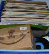 A collection of vinyl records to include classic, opera, National Orchestra.