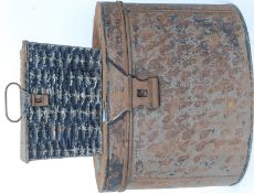 A Victorian hat box along with a Victori