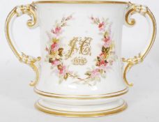 A 19th century twin handled Staffordshir