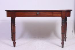A 19th century Georgian solid mahogany writing table desk.