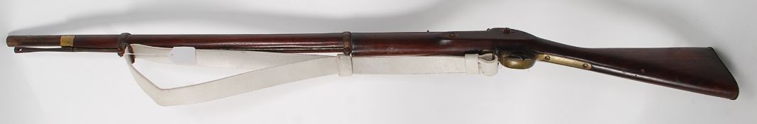 An Enfield percussion musket the lockpla