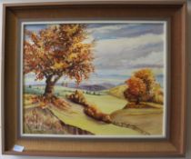 Caddick, A; 1976 - Autumn Landscape pain