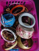 A large collection of ladies dress bangl