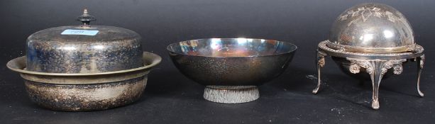 A collection of silver plated items to i