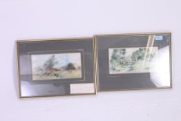 Brian E Day; 20th century - pair of wate