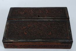 A carved oak continental / black forest