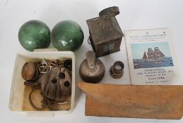 A collection of sailing / boat items all