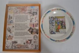 A framed and glazed ' The Song of the Mi