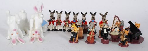 A collection of comical novelty ceramic