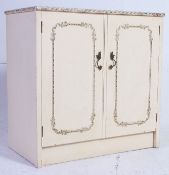 A vintage 20th century Louis 15th French style bedroom linen cabinet.