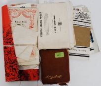 A small collection of vintage Theatre programmes relating to Bristol along with a vintage autograph