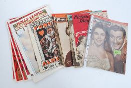 A collection of Holly leaves vintage magazines from the 2nd world war together with  a quantity of