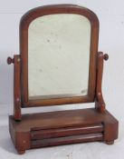 An early 20th century mahogany dressing table mirror,
