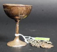 A silver hallmarked trophy bearing London hallmarks for 1870 by Goldsmiths & Silversmiths Co Ltd.