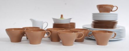 A 1950's American retro ' Texas Ware ' melamine dinner set having chintz pattern with original box