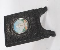 A good 19th century ivory painted miniature of the Taj Mahal.