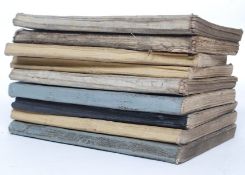 A fascinating collection of 9x 1960's Railwaymans station logbooks - each filled with handwritten