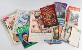 A collection of vintage Film Review magazines along with a selection of film books and Theatre