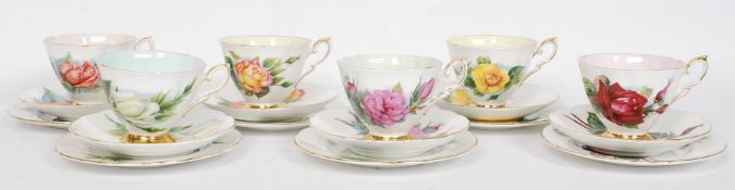 A Paragon teaset designed by Harry Wheatcroft.