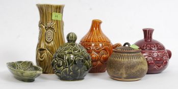 A collection of Saddler ' kitchen ware ' ceramic pots,