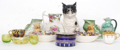 A mixed lot of assorted china and glass to include Royal Grimwades, Royal Doulton,