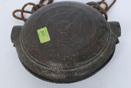 An 18th century Waniguchi Temple Bell - These bells hang in front of the entrance to the temple
