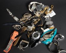 A collection of vintage watches to include Swatch, Oasis, Rotary, Next,