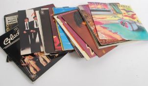 A collection of 1970's and 1980's vinyl LP records to include A Flock of Seagulls, Santana, Sky,