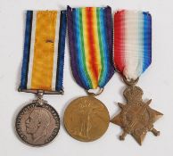 A World War One medal group of 3 to include the 1914 Star with and British War Medal and Victory