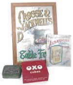 Advertising items to include a vintage Point Of Sale counter sign for Spillers Albatross Self