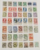 A good vintage red stamp album to include overseas stamps,