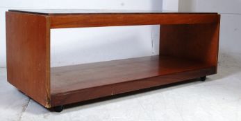 A fabulous Danish green vibrant tile top and teak wood coffee table.